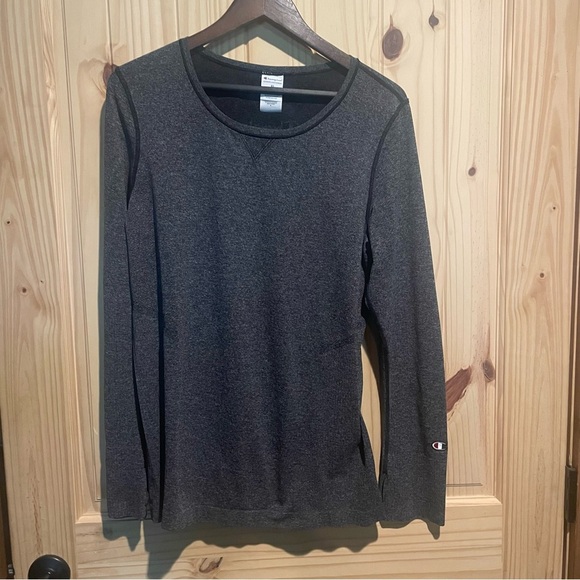 Champion Charcoal Heather Long Sleeve Tee - Picture 1 of 11
